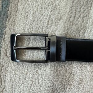 Tahari Black Belt with Silver Buckle